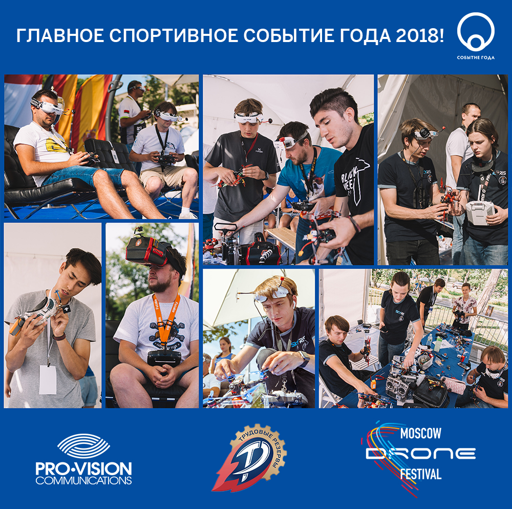 Дроны наступают: Moscow Drone Festival признан лучшим спортивным событием года в России