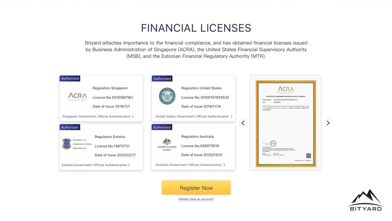 Bityard получил двойную лицензию от Управления финансового надзора Эстонии на реализацию стратегии соблюдения глобальных нормативных требований.