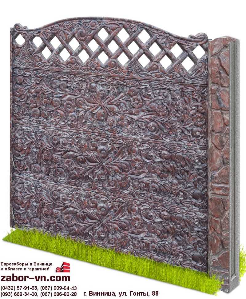 Бетонные заборы — долговечны и неприхотливы